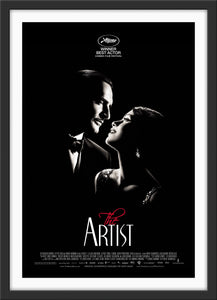 An original movie poster for the film The Artist