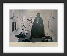 Load image into Gallery viewer, An original and framed 11x14 lobby card for the film Star Wars / Episode 4 / IV / A New Hope