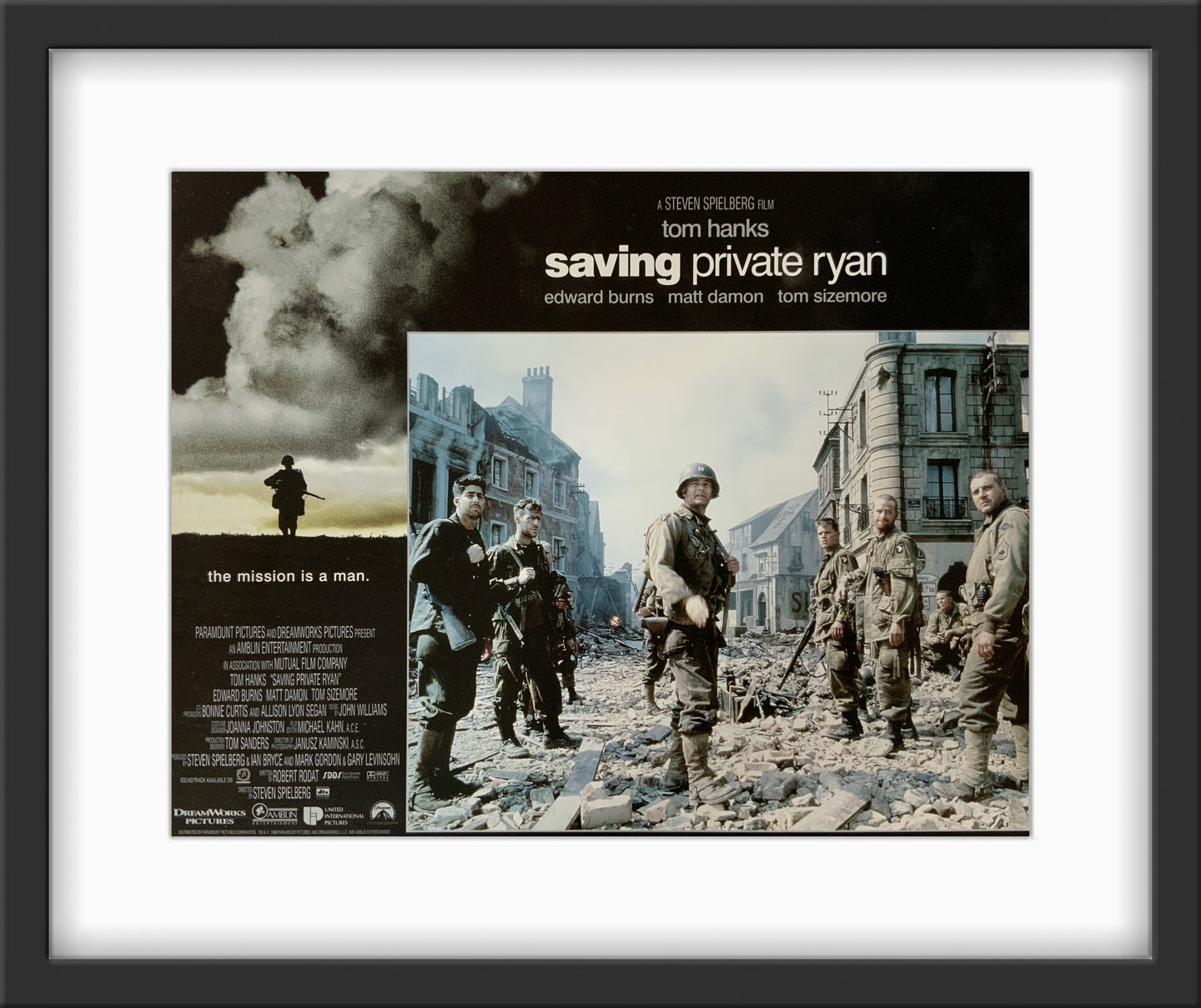 An original 11x14 lobby card for the Tom Hanks film Saving Private Ryan