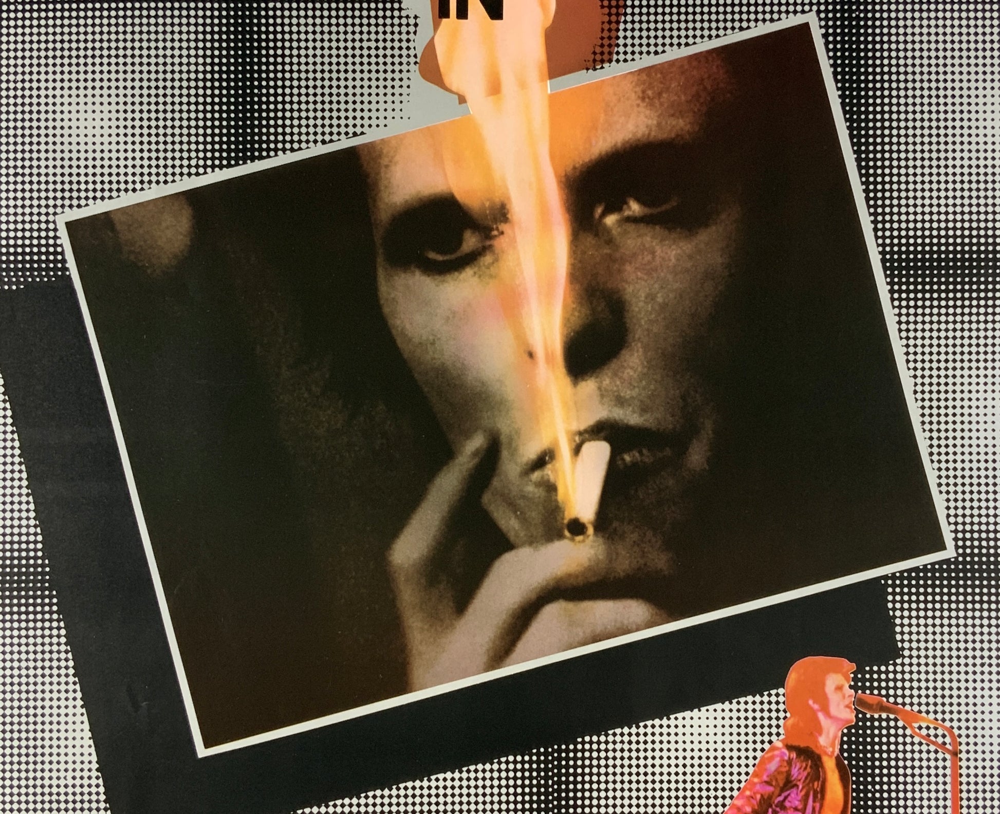 An original movie poster for the David Bowie film Ziggy Stardust and the Spiders From Mars