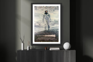 An original movie poster for the Christopher Nolan film Interstellar