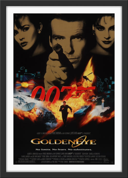 An original movie poster for the James Bond film Goldeneye / Golden Eye