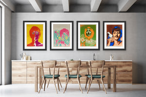 An original set of Beatles psychedelic posters by Richard Avedon