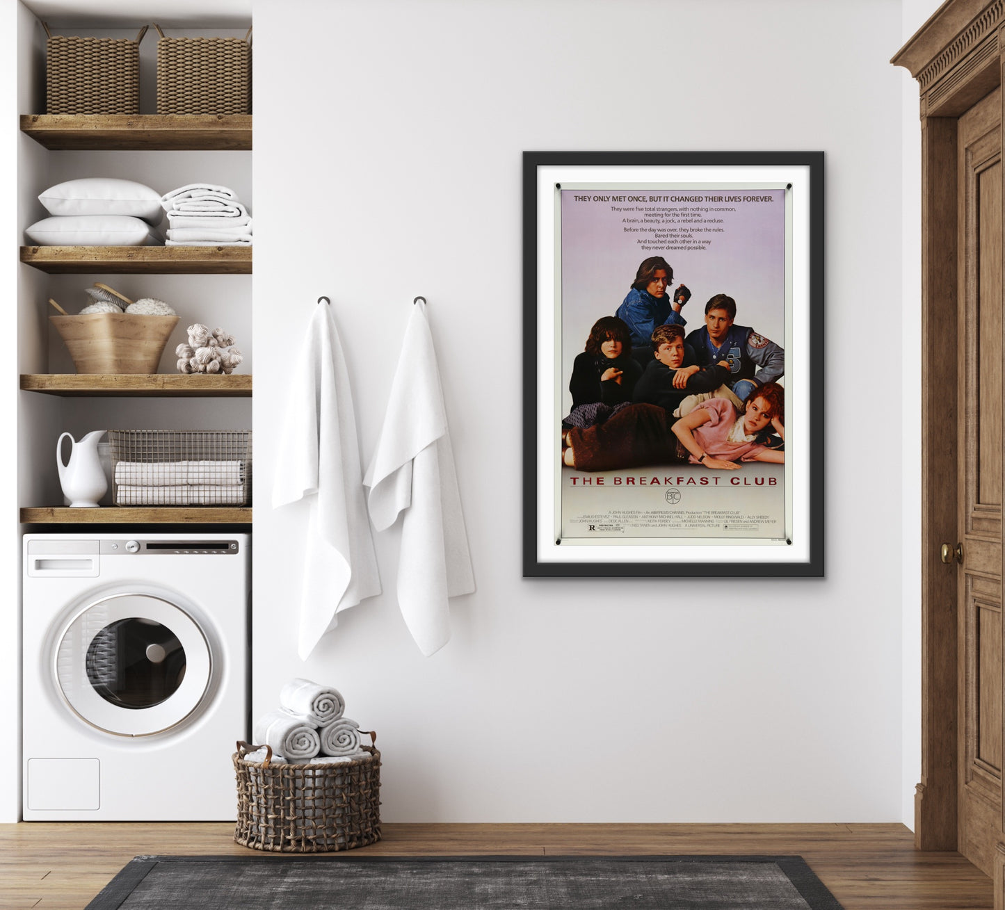 An original movie poster for the film The Breakfast Club