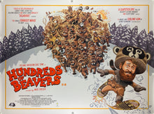 Load image into Gallery viewer, An original movie poster for the film Hundreds of Beavers