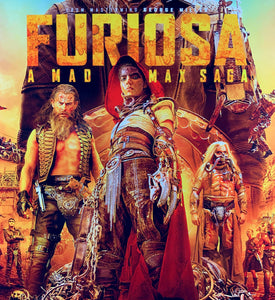 An original movie poster for the Mad Max film Furiosa