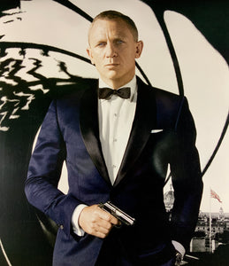 An original movie poster for the James Bond film Skyfall