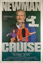 Load image into Gallery viewer, An original movie poster with artwork by Robert Tanenbaum for the film The Color of Money