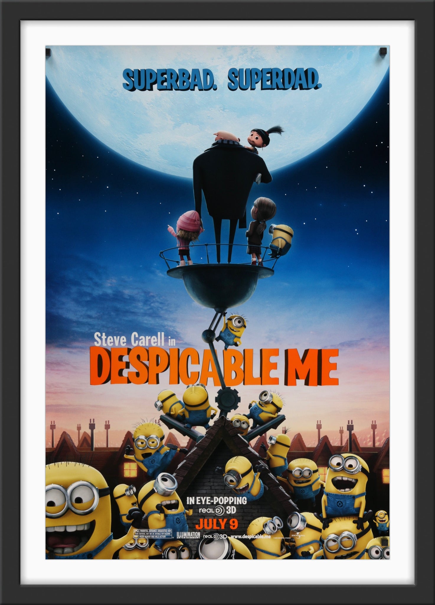 Despicable Me - 2010 - Original Movie Poster - Art of the Movies