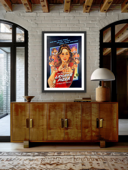 An original movie poster for the film Licorice Pizza