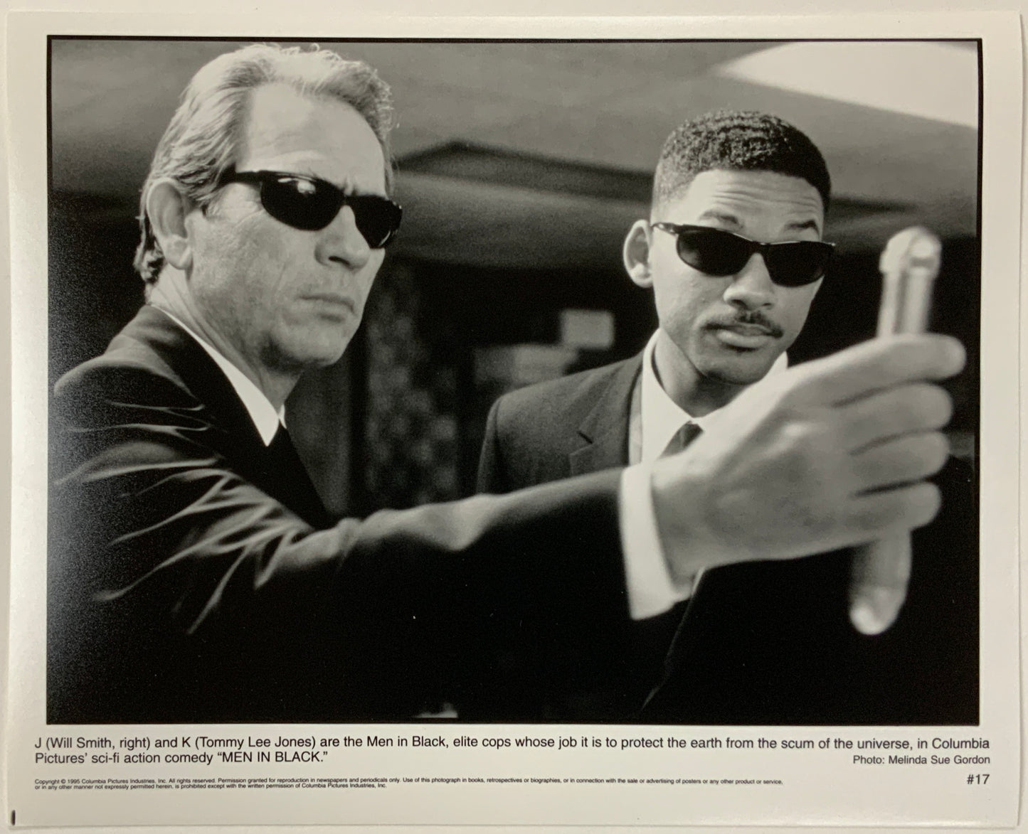 An original 8x10 movie still for the film Men In Black
