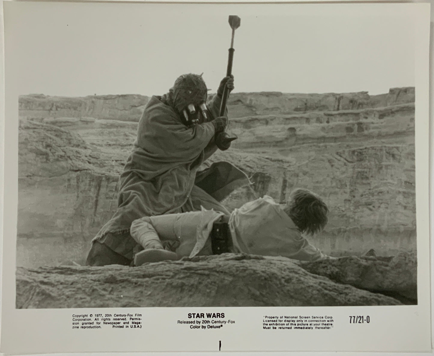 An original 8x10 movie still for the George Lucas film Star Wars / Episode 4 / A New Hope