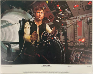 An original 11x14 lobby card for the George Lucas film Star Wars