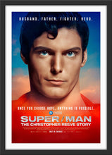 Load image into Gallery viewer, An original movie poster for the film Super/Man : The Christopher Reeve Story