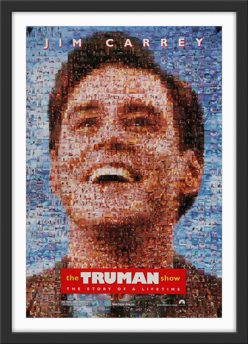 An original movie poster for The Truman Show