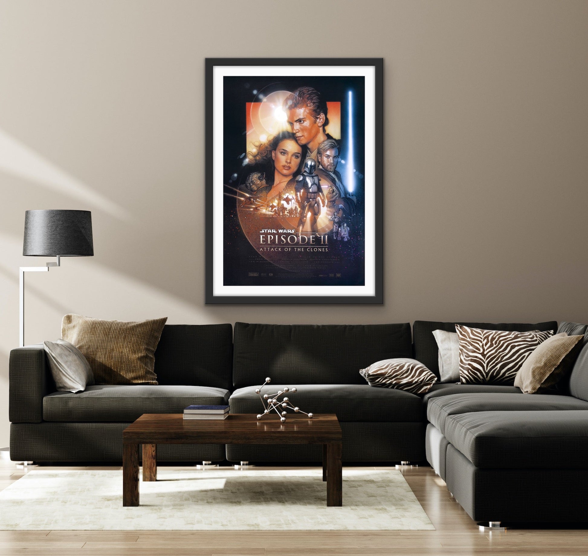 An original movie poster for the Attack of the Clones, Star Wars Episode II /2 