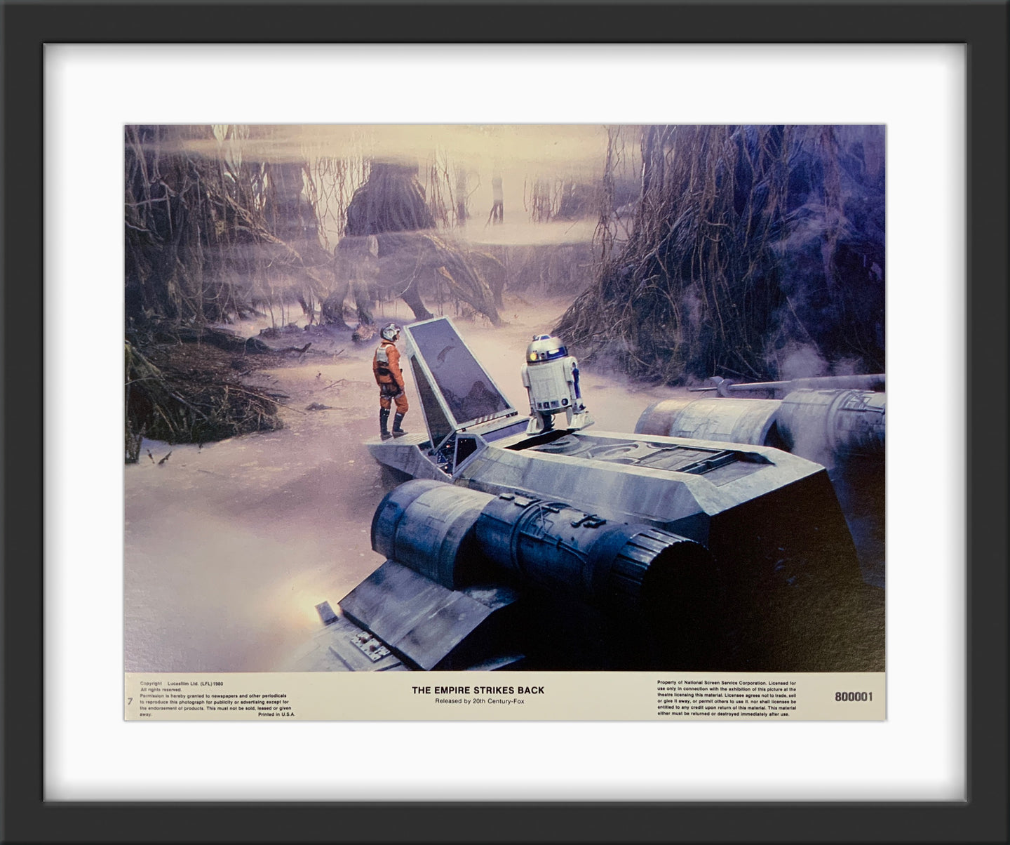 An original 11x14 lobby card from the Star Wars film The Empire Strikes Back