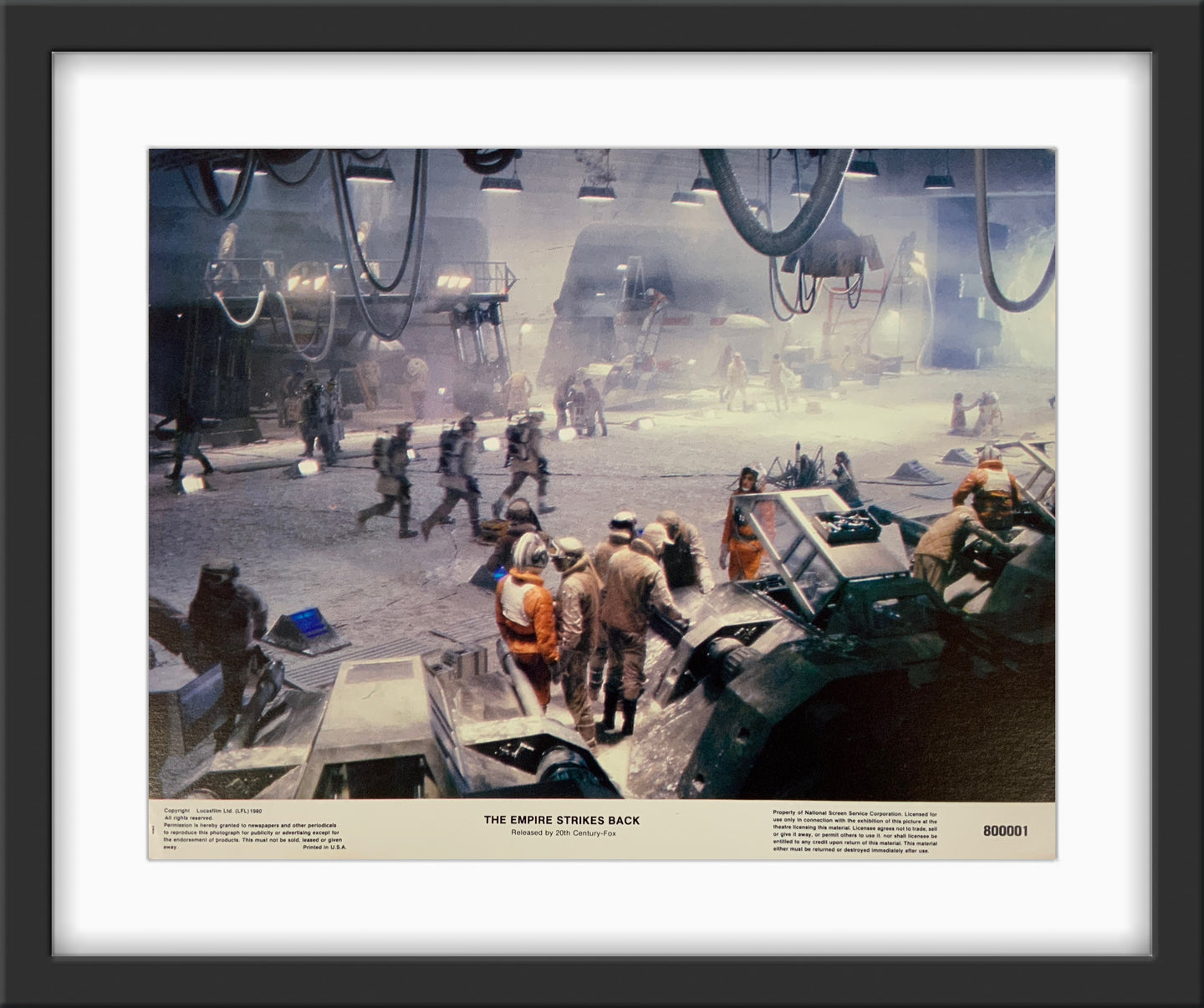 An original 11x14 lobby card for the Star Wars film The Empire Strikes Back