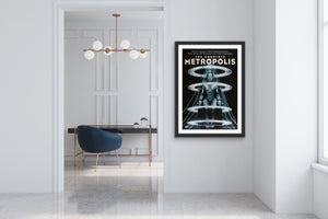 An original movie poster for the film Metropolis