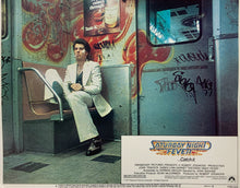 Load image into Gallery viewer, An original lobby card for the John Travolta movie Saturday Night Fever