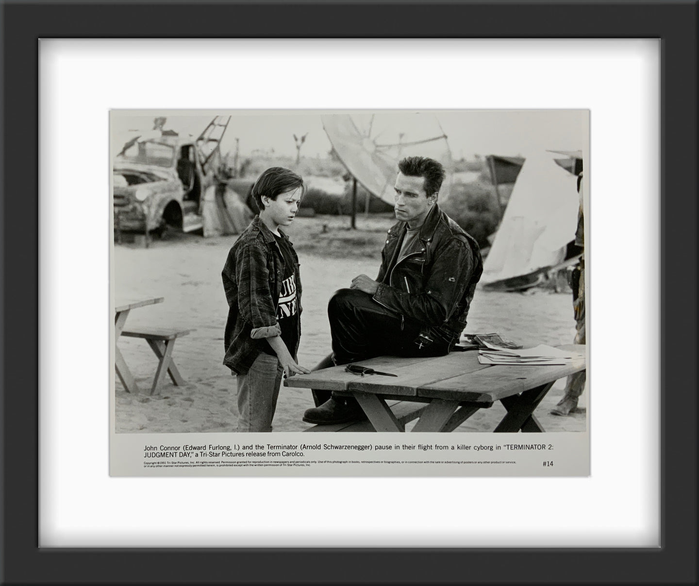 An original 8x10 movie still from the James Cameron film Terminator 2 Judgment / Judgement Day.