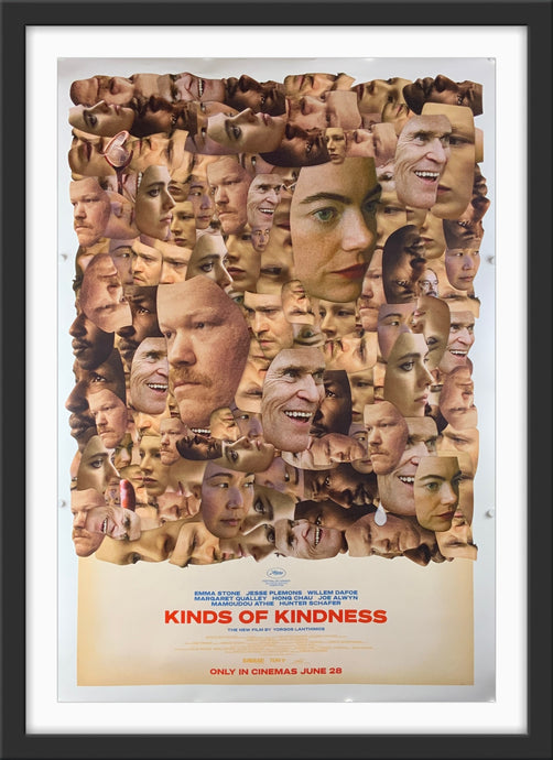 An original movie poster for the film Kinds of Kindness