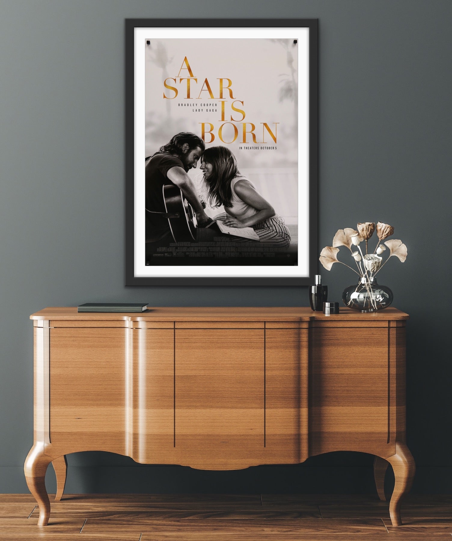 An original movie poster for the film A Star Is Born