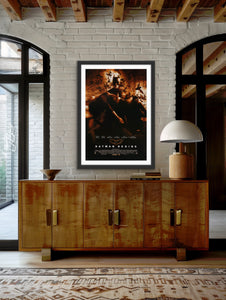 An original movie poster for the film Batman Begins