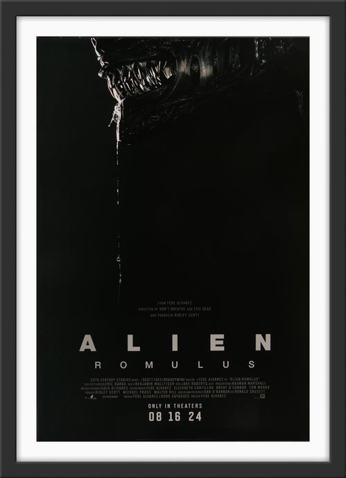 An original movie poster for the film Alien Romulus