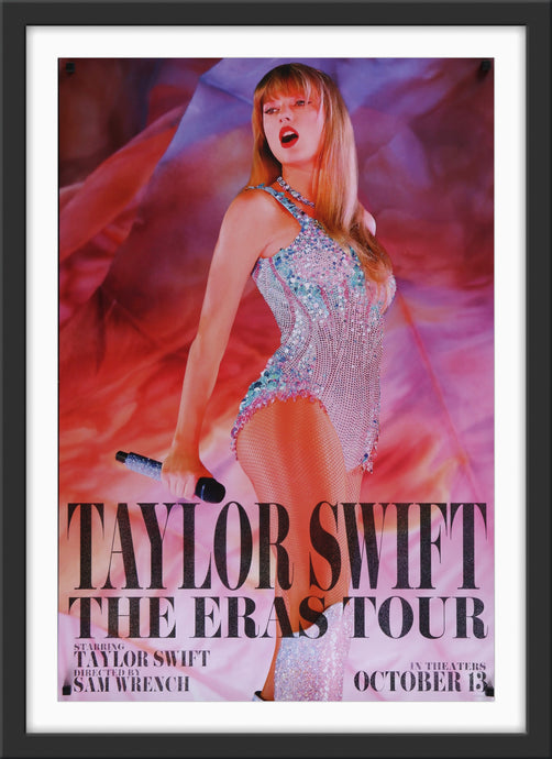 An original movie poster for the film Taylor Swift The Eras Tour