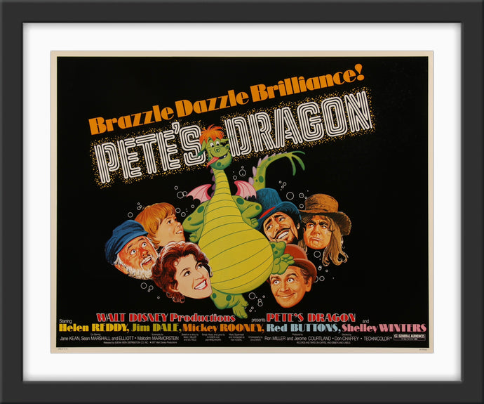 An original half sheet movie poster for the Disney film Pete's Dragon