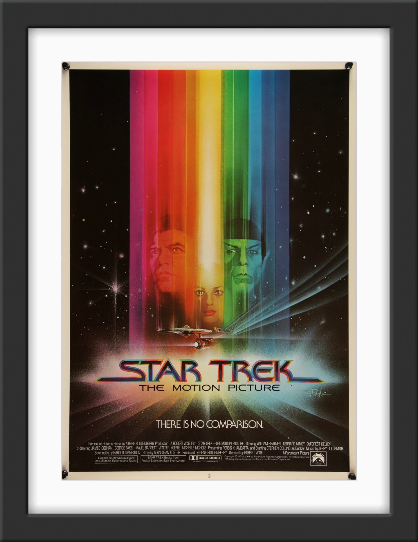 An original movie poster by Bob Peak for the film Star Trek The Motion Picture