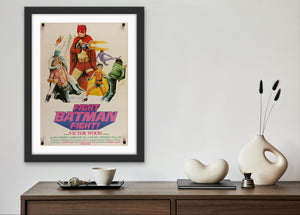 An original movie poster for the Filipino film Fight Batman Fight!