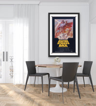 Load image into Gallery viewer, An original movie poster for the Star Wars film The Empire Strikes Back with artwork by Tom Jung