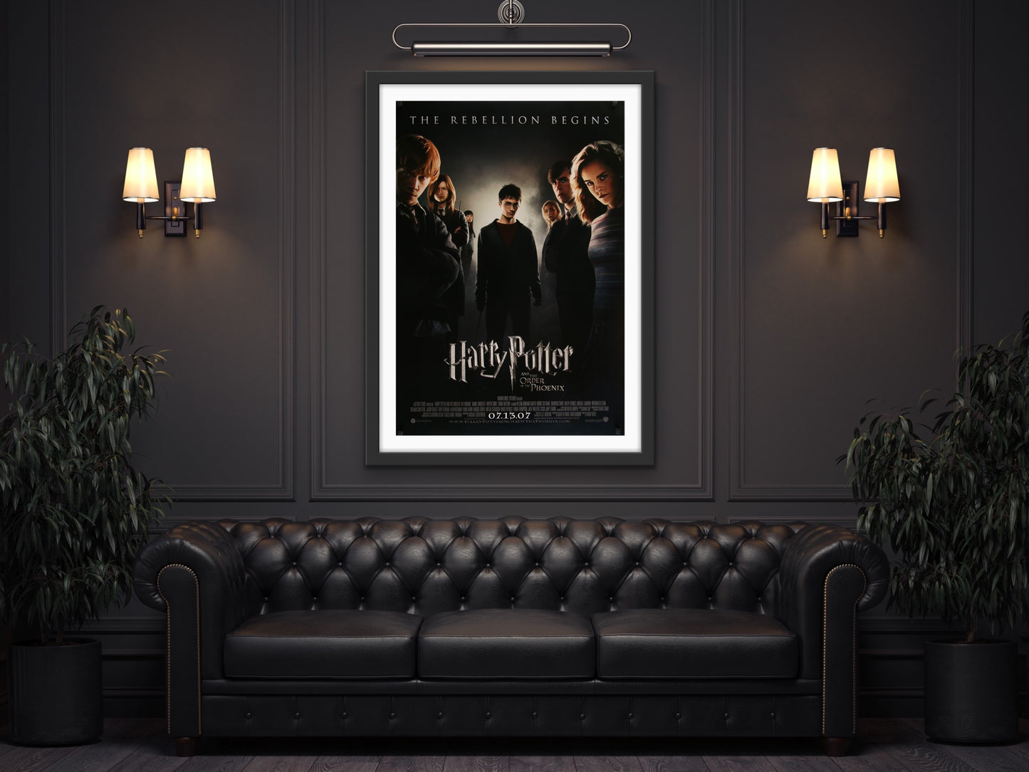 An original movie poster for the film Harry Potter and the Order of the Phoenix