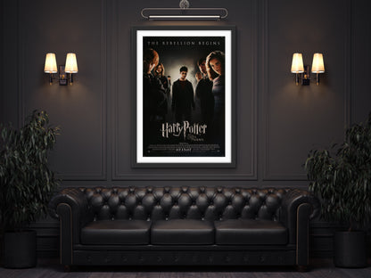 An original movie poster for the film Harry Potter and the Order of the Phoenix