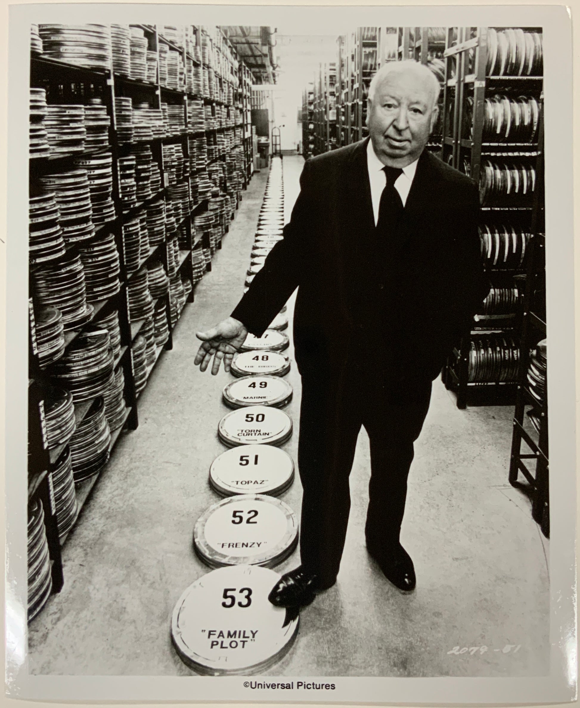 An original promotional still for the Alfred Hitchcock film Family Plot
