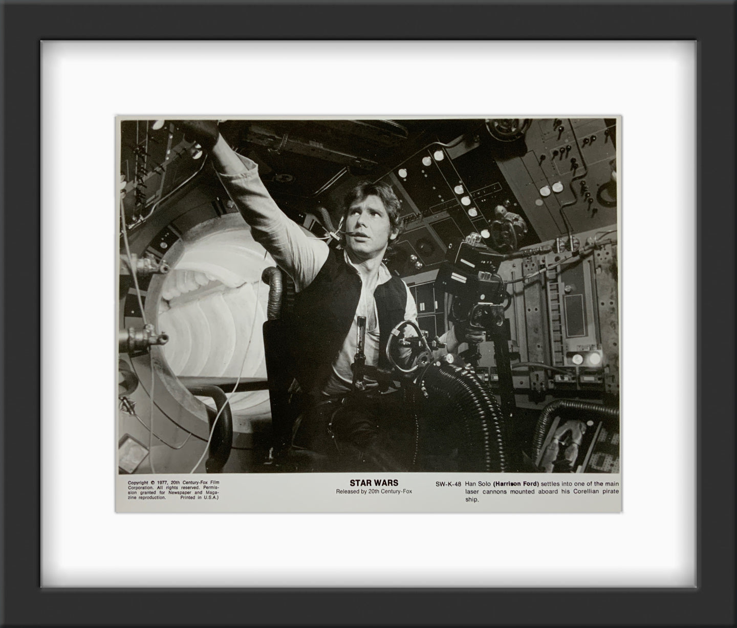 An original 8x10 movie still for the George Lucas film Star Wars