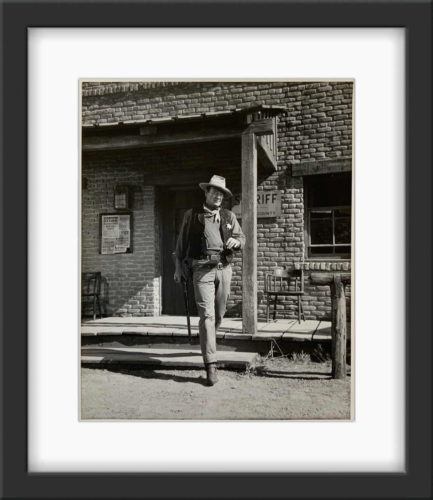 An original 8x10 movie still for the John Wayne film Rio Bravo