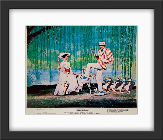 An original 8x10 lobby card for Disney film Mary Poppins