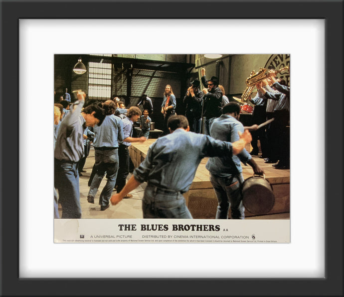 An original 8x10 lobby card for the film The Blues Brothers