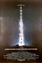 Load image into Gallery viewer, An original advance movie poster for the Christopher Nolan film Interstellar