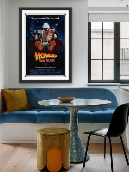 An original movie poster for the George Lucas Marvel film Howard The Duck