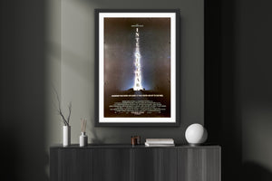 An original advance movie poster for the Christopher Nolan film Interstellar