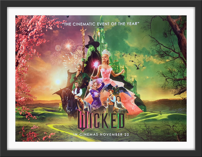 An original movie poster for the film Wicked