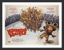 Load image into Gallery viewer, An original movie poster for the film Hundreds of Beavers