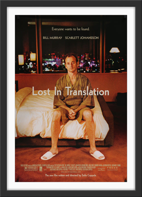 An original movie poster for the film Lost In Translation