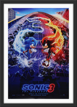 Load image into Gallery viewer, An original movie poster for the SEGA film Sonic the Hedgehog 3