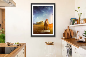 An original move poster for the Christopher Nolan film Interstellar