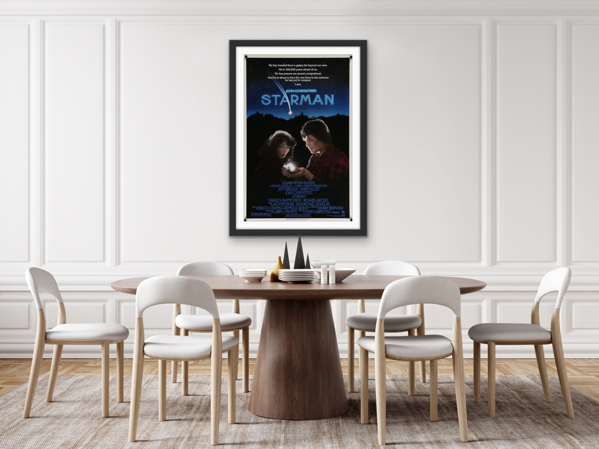 An original movie poster for the John Carpenter film Starman